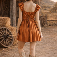 A-Line Mini Dress with Corset