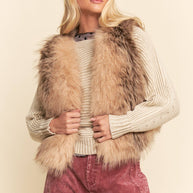 Faux Fur Layering Vest