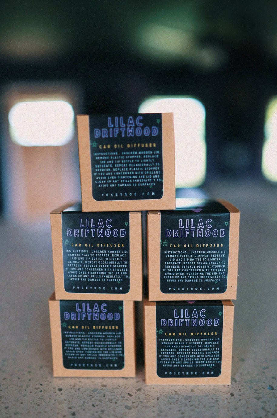 Lilac Driftwood Scented Oil Car Diffuser