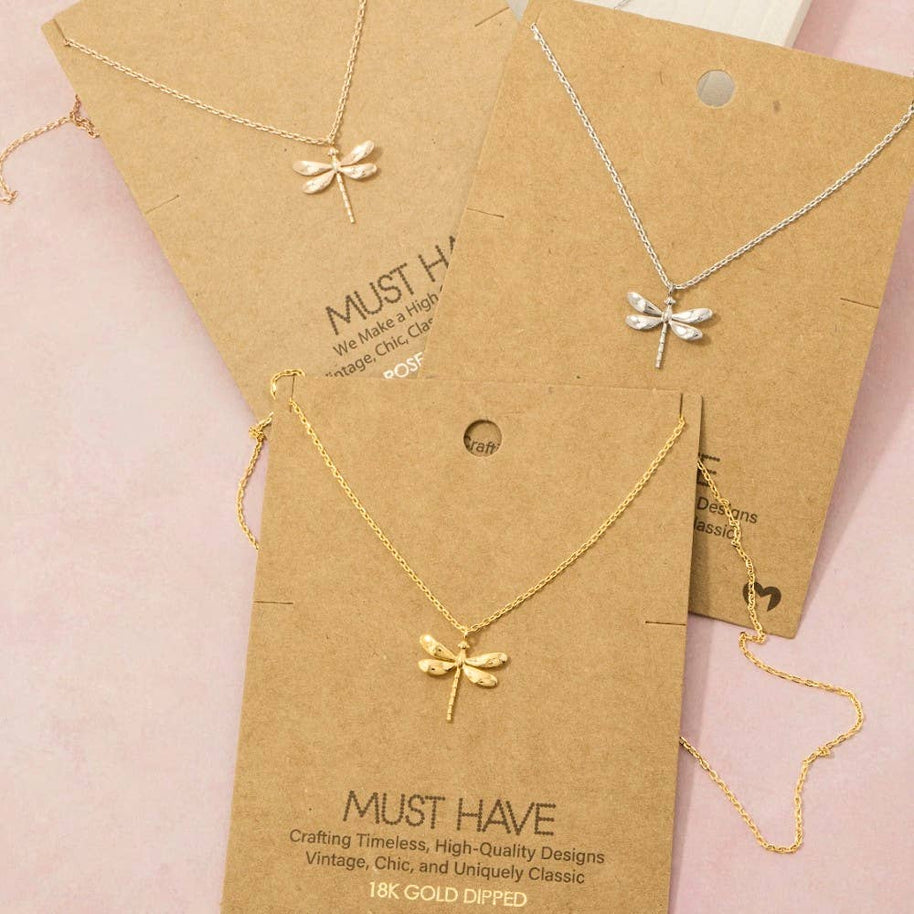 Dragonfly Pendant Necklace