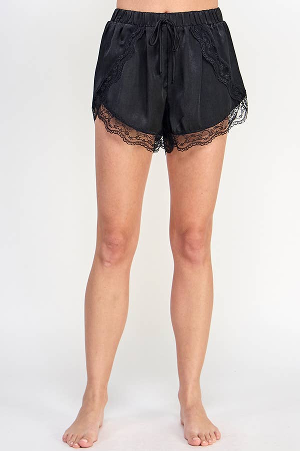 Lace Satin Shorts