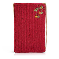 Meadow Ditsy Floral Multi Color Beaded Crossbody Phone Bag