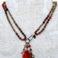 Suki Necklace - Fire Agate