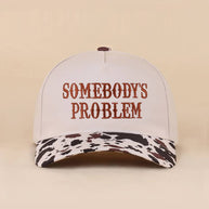 Somebody's Problem Two Tone Canvas Cotton Cap