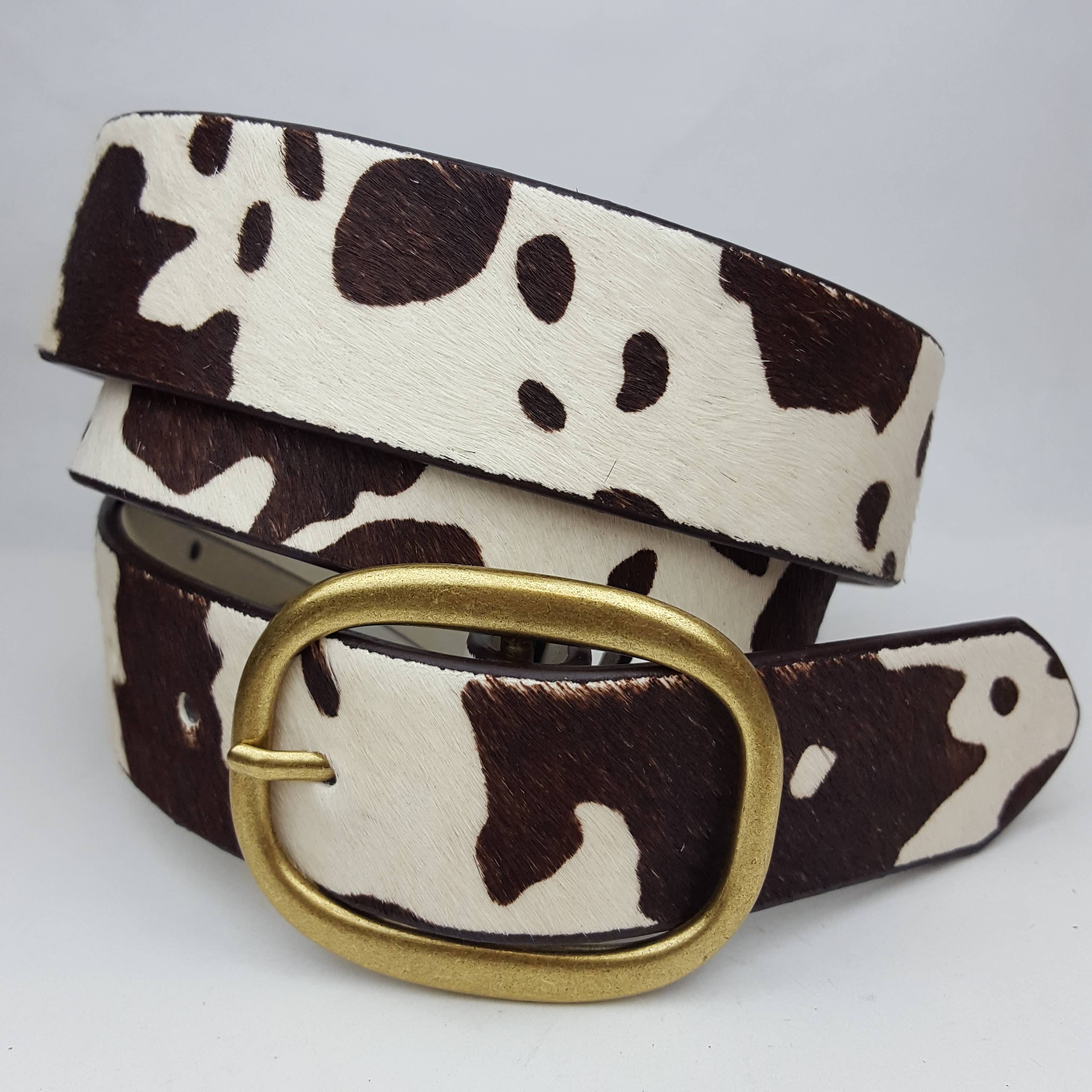 Genuine Cow Hair Leather Belt