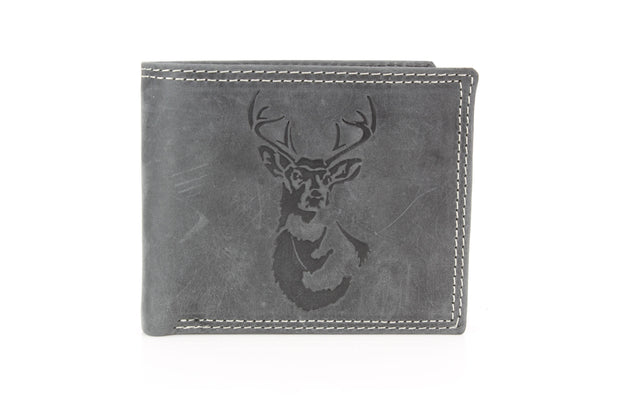 Men’s Bi-Fold Wallet with Deer