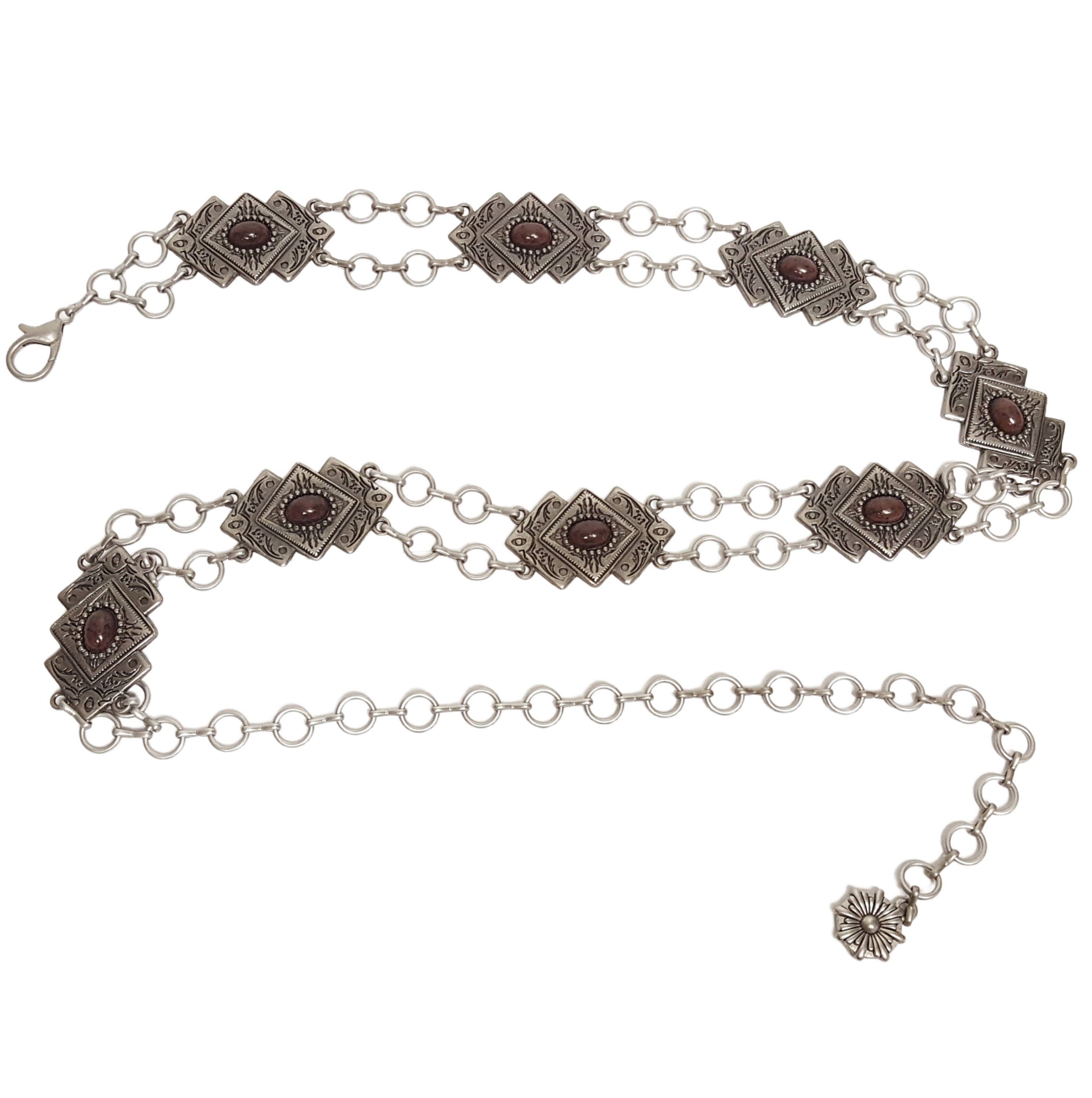 Navajo-Style Concho Chain Belt