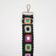 Textured Floral Adjustable Purse Strap