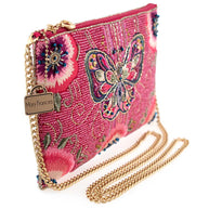 Social Butterfly Beaded Butterfly Mini Crossbody Handbag