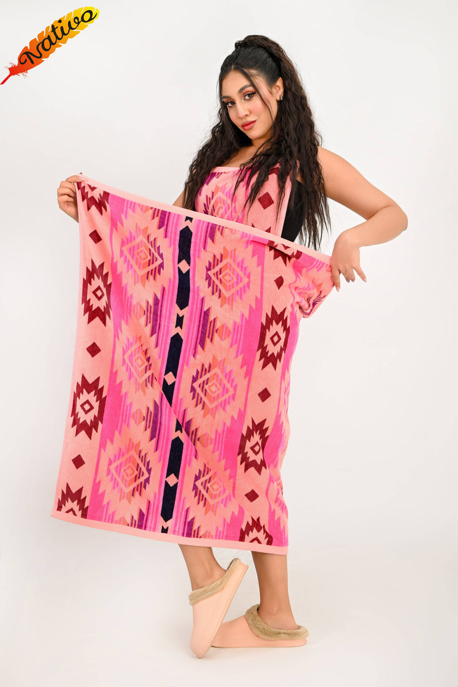 Dakota Pink Beach Towel