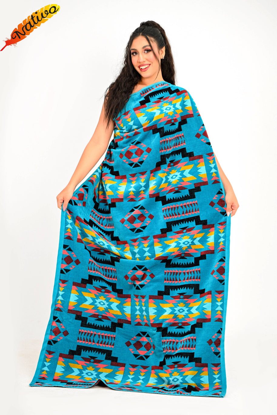 Beach Towel, Santa Fe Turquoise