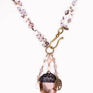Bella Necklace in Lt Mauve Mix