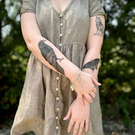 Raven Temporary Tattoo