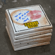 WAFFLE HOUSE-INSPIRED USED NAPKIN COASTER