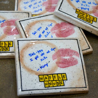 WAFFLE HOUSE-INSPIRED USED NAPKIN COASTER