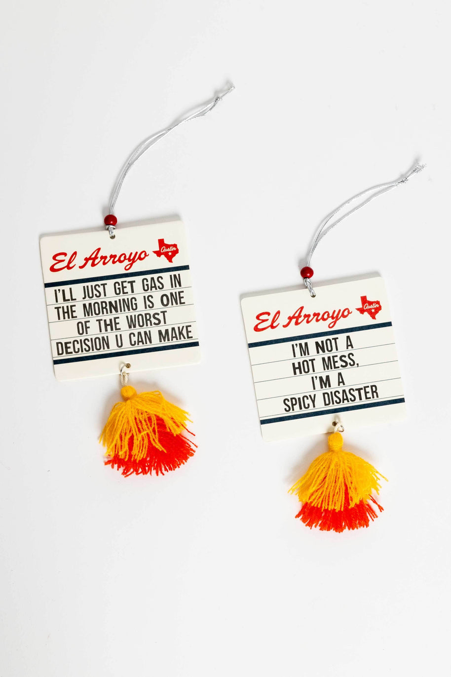 Spicy Disaster Marquee Car Air Freshener (2 Pack)