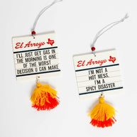 Spicy Disaster Marquee Car Air Freshener (2 Pack)