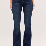 High-Rise Dark Flare Jegging