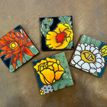 Desert Flora Coaster: Poppy Nature Gift (4.25