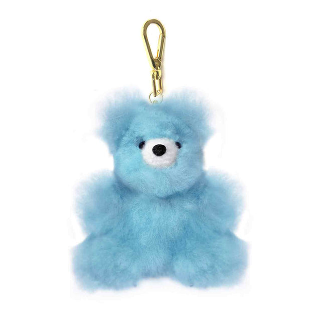 Keychain Alpaca Plushie | 7" Bear | Light Blue