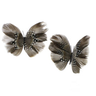 Feather Butterflies Hat Clip