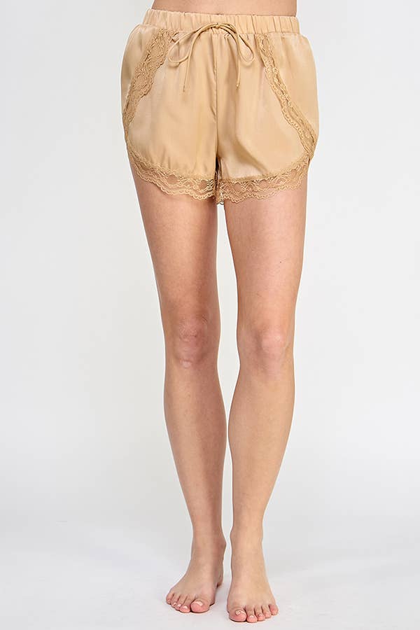 Lace Satin Shorts