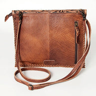 Hair-on-Hide Crossbody with Turquoise Heart