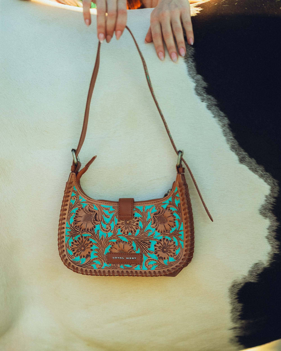 Loyal West Dannia Purse, Med, Whiskey & Water