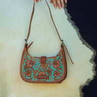 Loyal West Dannia Purse, Med, Whiskey & Water