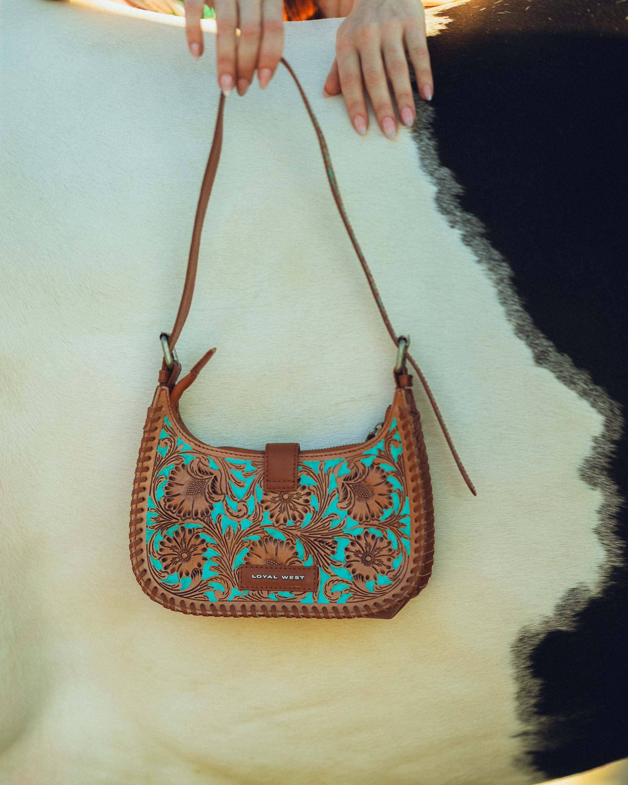 Loyal West Dannia Purse, Med, Whiskey & Water