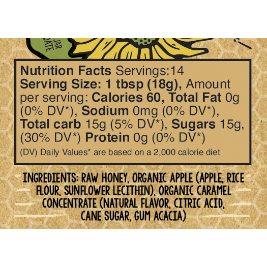 Caramel Apple Creamed Honey, 9oz