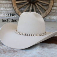 Rose Gold Rhinestone Bling Hat Band - The Kate