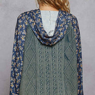 Embroidered Floral Patwork Sweater