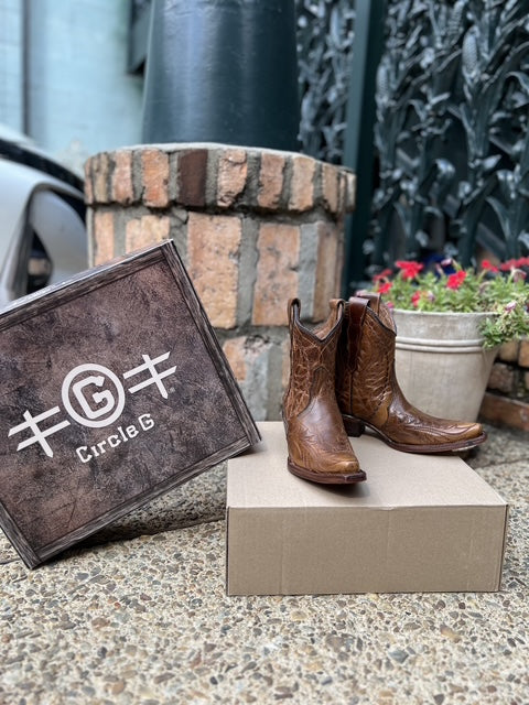 Corral Circle G Honey Short Boots