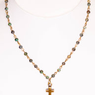 Phoebe Necklace in African Turquoise