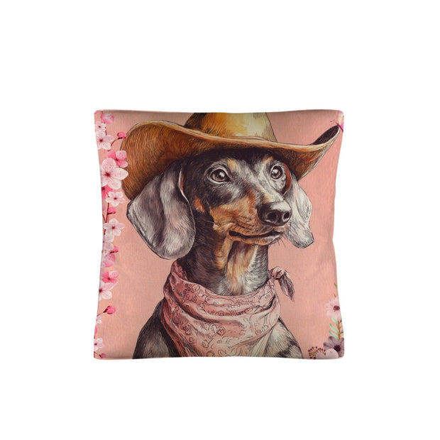 Danilo Painted Dachshund Pillow Case  Made in America