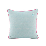 Heart & Crochet Flower Pillow