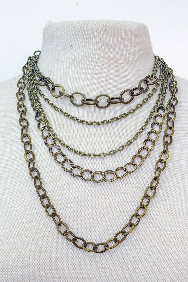 Syrah Necklace Bronze