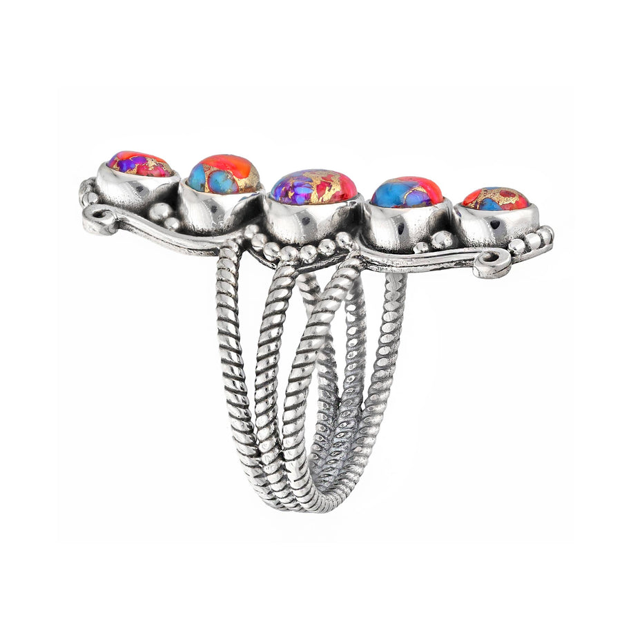 Oyster Copper Turq. 925t Ring