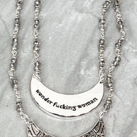 Wonder Woman Necklace in Silver