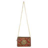 Rose & Pink Time Traveler Beaded Mini Crossbody
