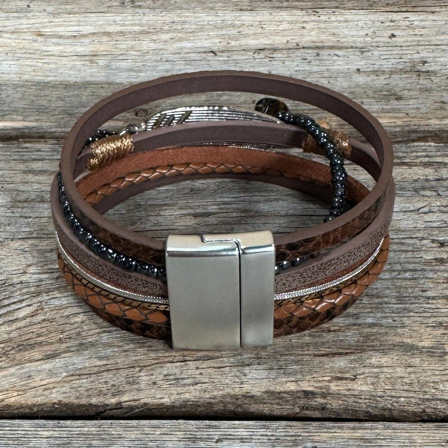 Russet Boho Wrap Bracelet