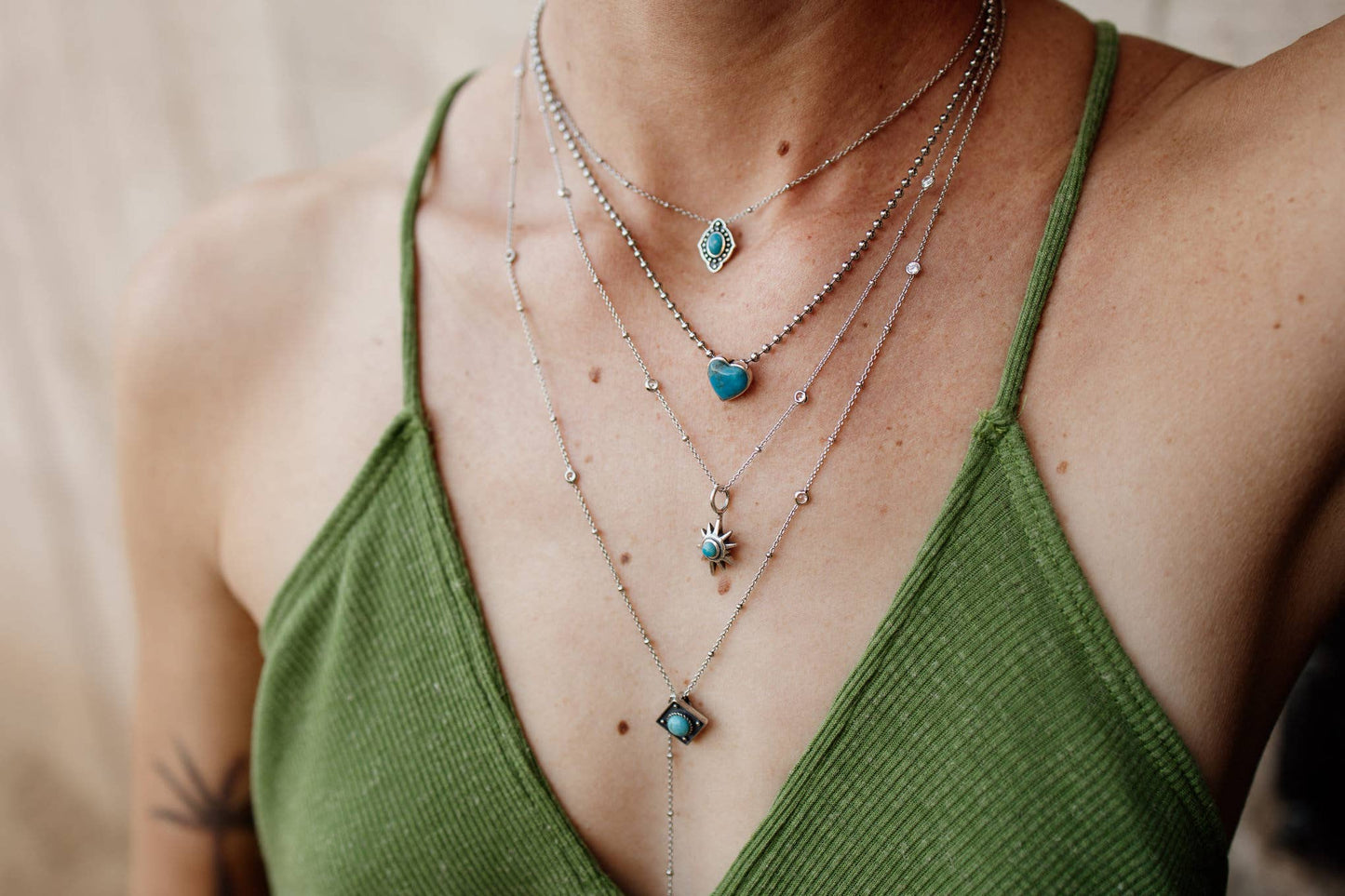 Turquoise Heart Necklace