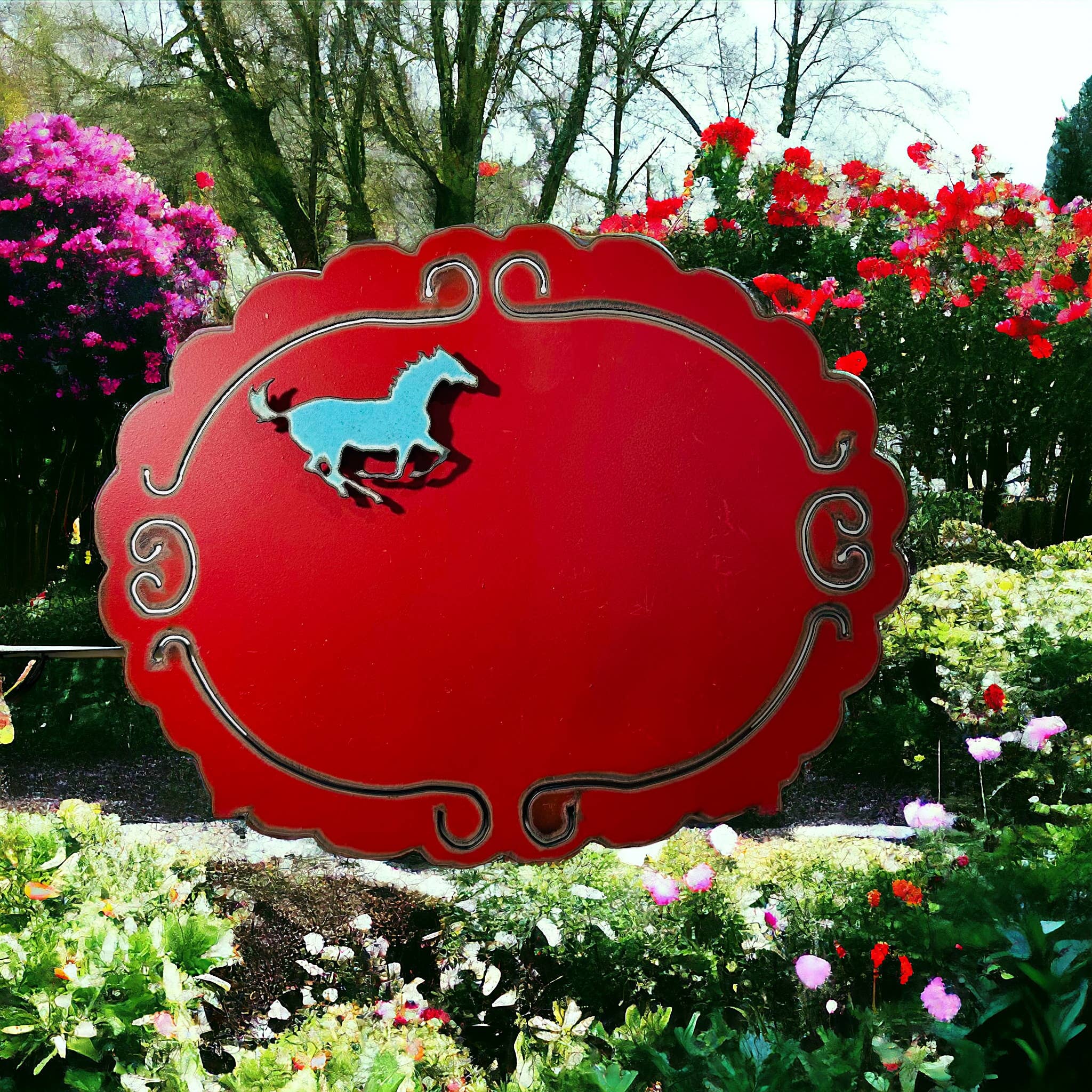 Metal Horse Frame with Magnet