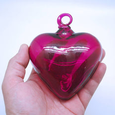 Medium Glass Heart Ornament