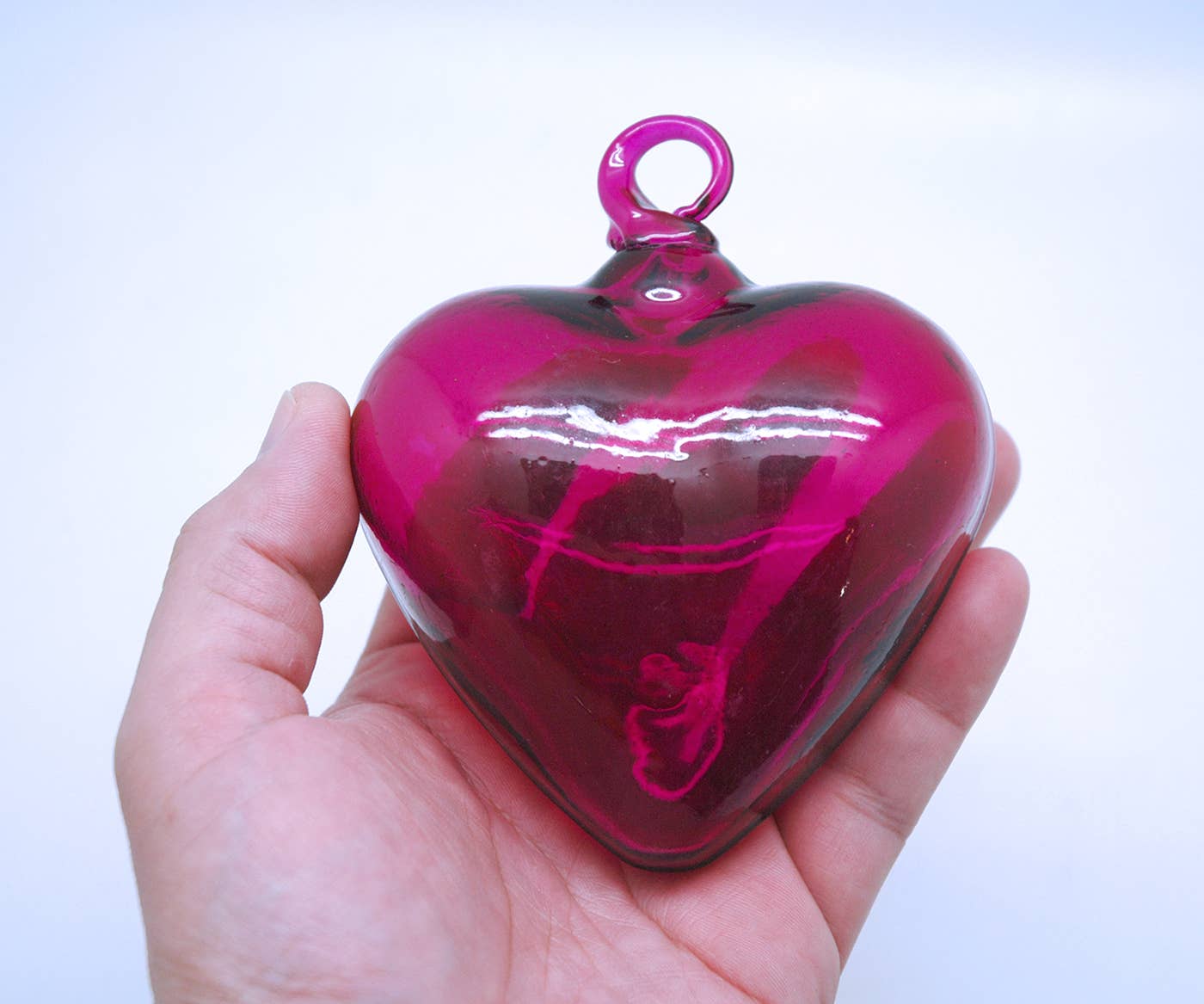 Medium Glass Heart Ornament