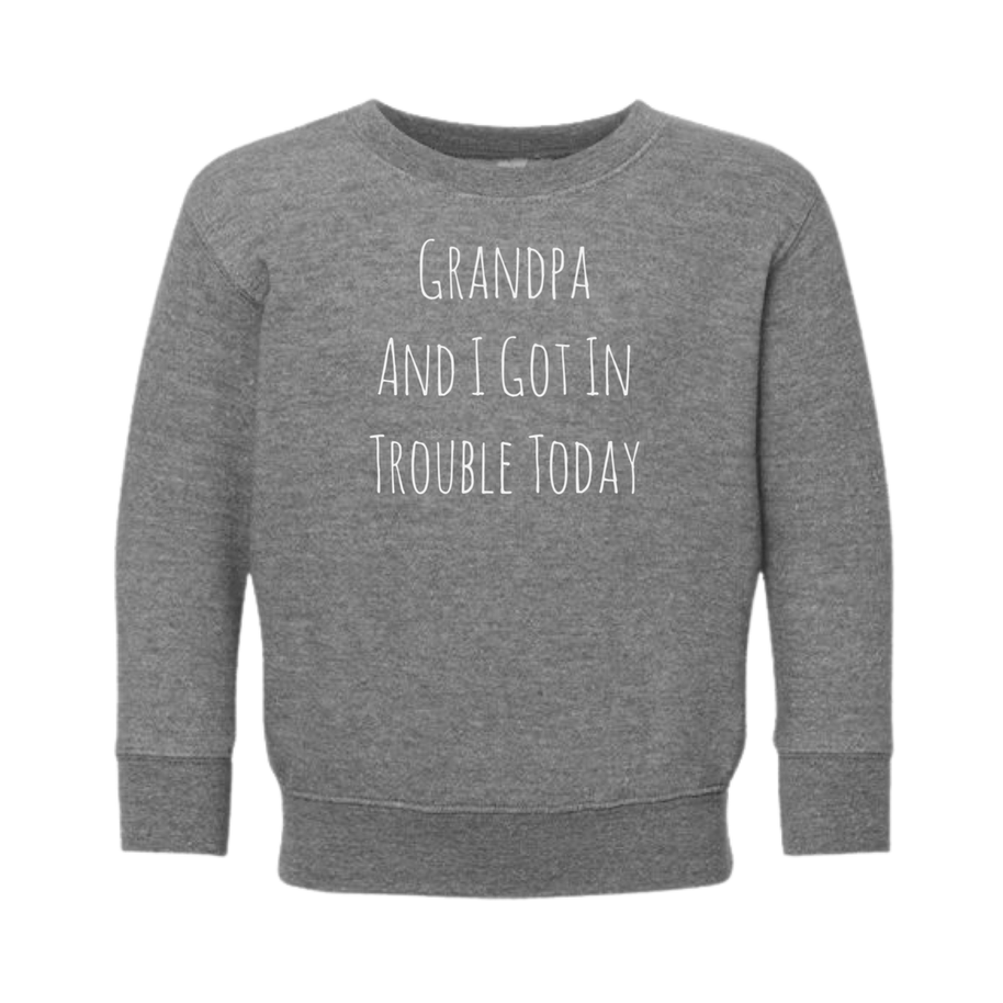 Grandpa & I Kid's Sweatshirt