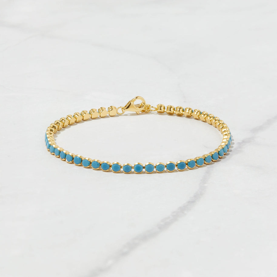3mm Turquoise Tennis Bracelet