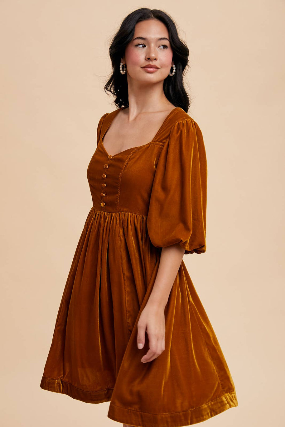 Sweetheart Velvet Mini Dress