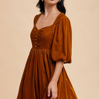 Sweetheart Velvet Mini Dress